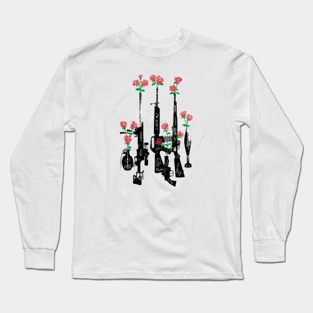 Make Peace Not War Long Sleeve T-Shirt by quilimo